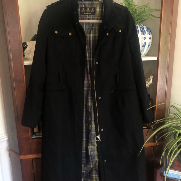 Authentic Barbour Falcon Wool Coat US Size 10 Excellent Condition - Picture 8 of 13